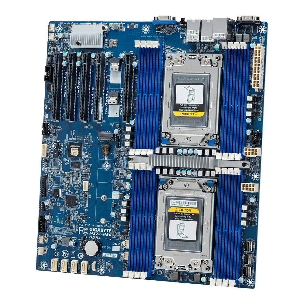 Rca Informatique - image du produit : AMD MB MZ72-HB0 BOX 2XROME 16XDIMM 2X1GB 4XSATA3 5XPCIE3