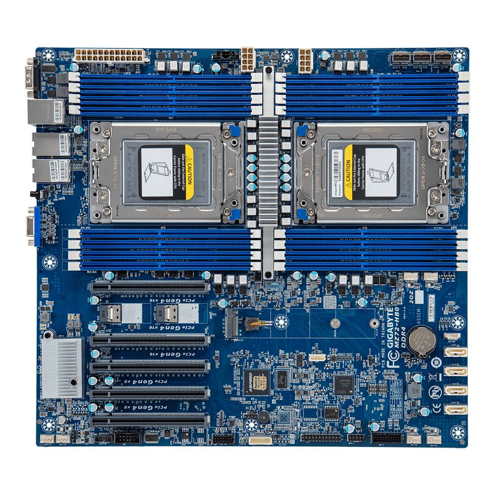 Rca Informatique - Image du produit : AMD MB MZ72-HB0 BOX 2XROME 16XDIMM 2X1GB 4XSATA3 5XPCIE3