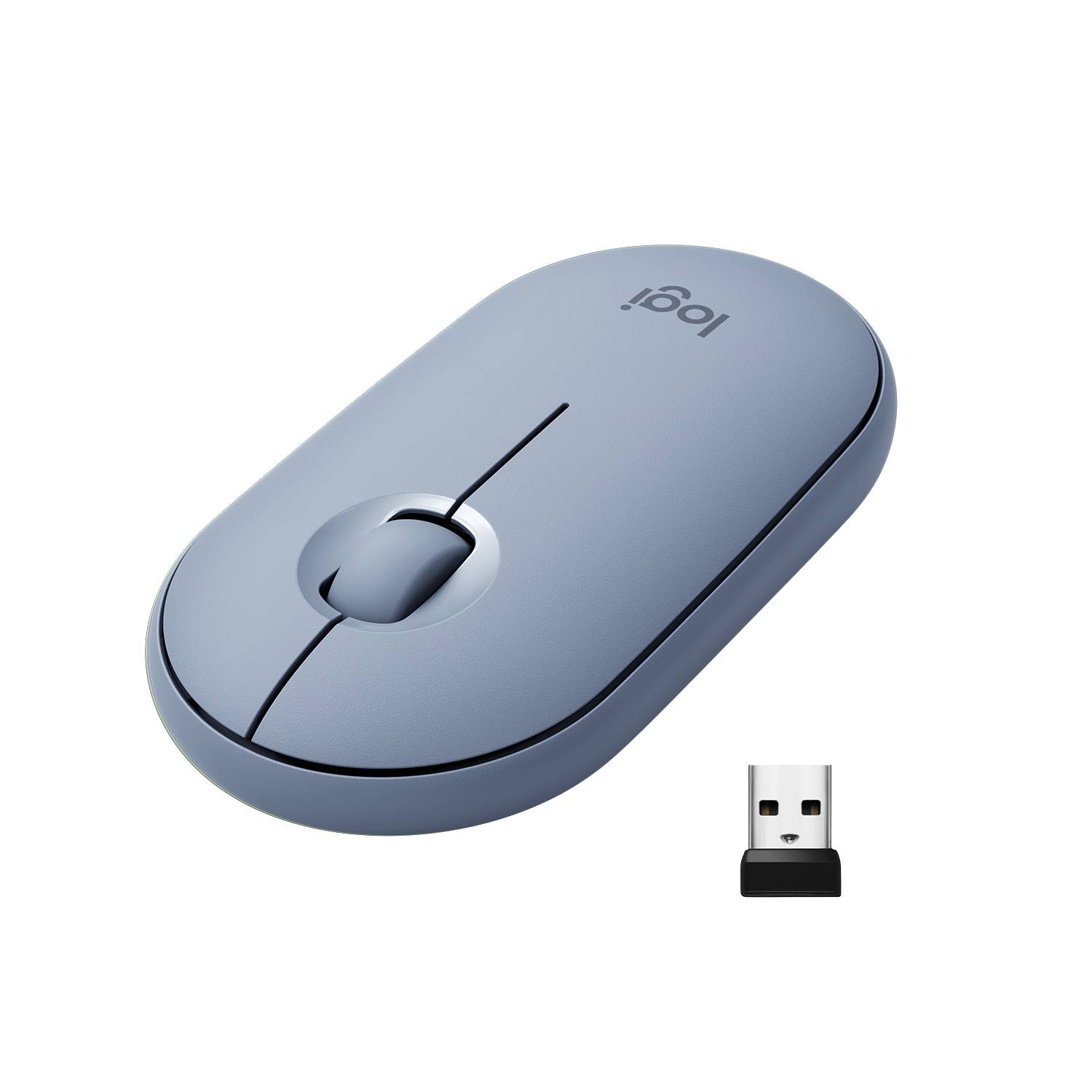 Rca Informatique - image du produit : PEBBLE M350 WIRELESS MOUSE BLUE GREY EMEA