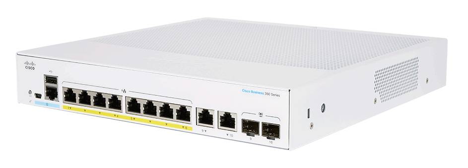 Rca Informatique - Image du produit : CBS250 SMART 8-PORT GE PARTIAL POE EXT PS 2X1G COMBO