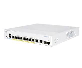 Rca Informatique - Image du produit : CBS350 MANAGED 8-PORT G E FULL POE 2X1G COMBO