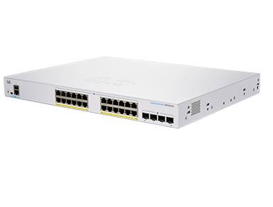 Rca Informatique - Image du produit : CBS350 MANAGED 24-PORT GE FULL POE 4X10G SFP+