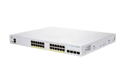 Rca Informatique - Image du produit : CBS250 SMART 24-PORT GE FULL POE 4X10G SFP+