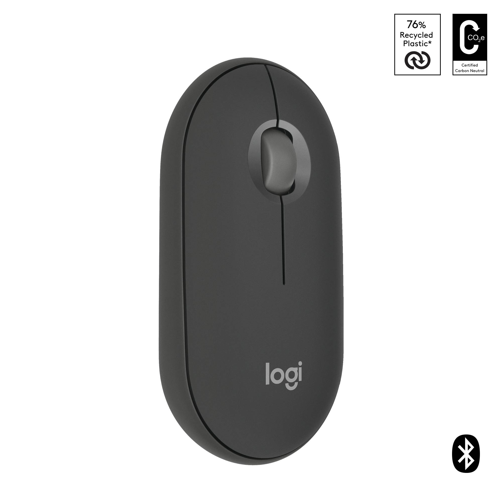 Rca Informatique - image du produit : PEBBLE MOUSE 2 M350S GRAPHITE TONAL BT N/A EMEA-808 DONGLELESS