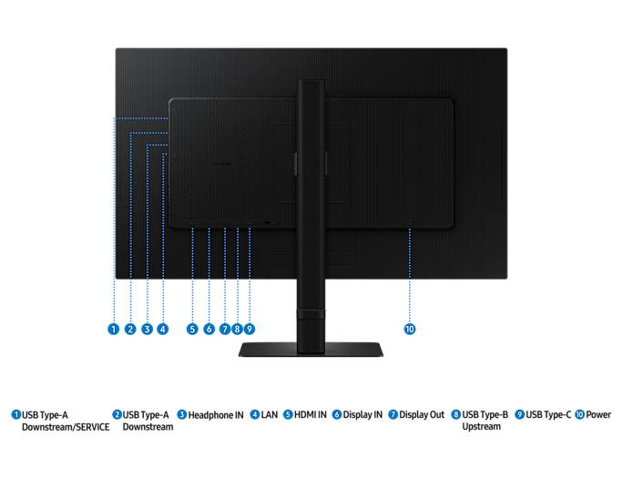 Rca Informatique - image du produit : LS27D600UAUXEN 27IN IPS QHD 300CD/HDMI/DP/3USB/USB-C/HAS