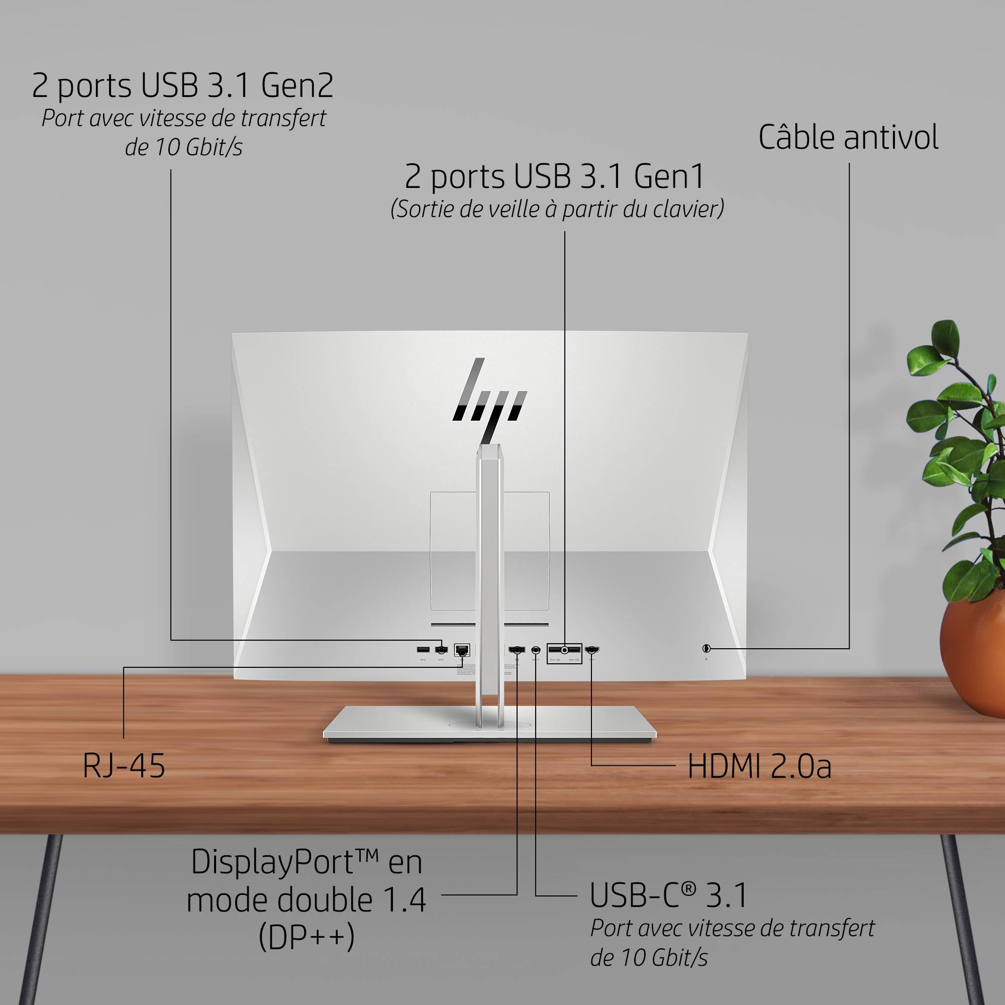 Rca Informatique - image du produit : ELITEDESK 800 AIO I5-10500 512GB 16GB 23.8IN NOOD W10P