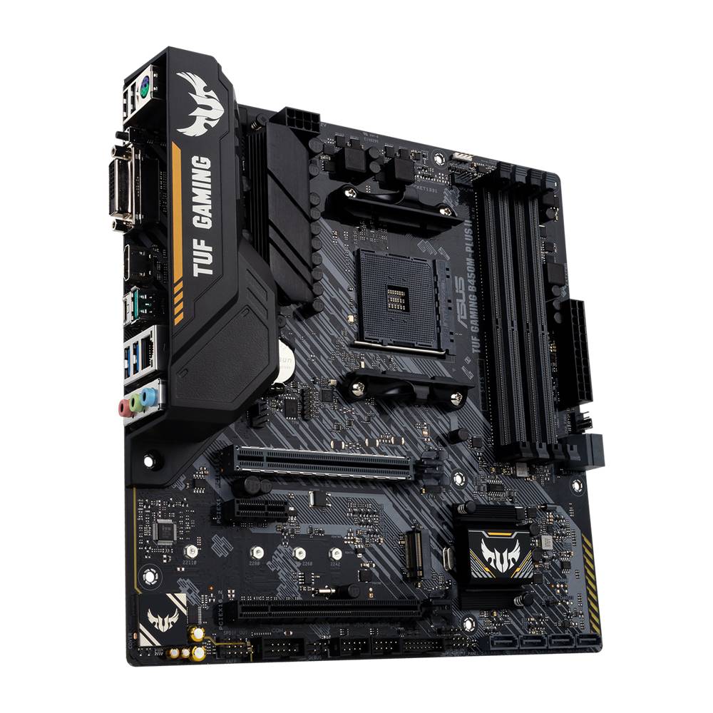 Rca Informatique - image du produit : TUF GAMING B450M-PLUS II ATX +2GLN+U3.2+M2 SATA6+4XDDR7