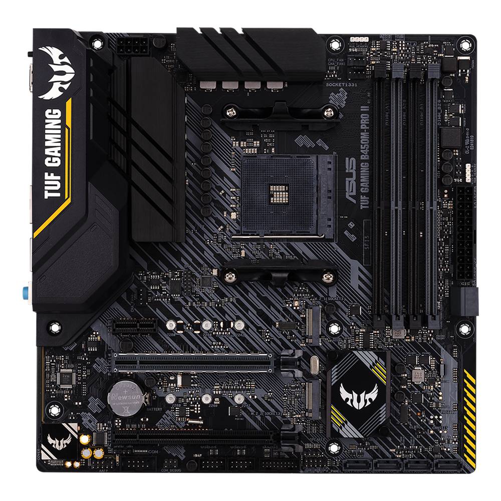 Rca Informatique - image du produit : TUF GAMING B450M-PRO II ATX +2GLN+U3.2+M2 SATA6+4XDDR6