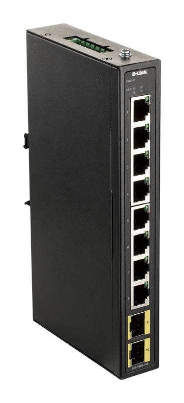 Rca Informatique - Image du produit : 8-PORT GB INDUSTRIAL SWITCH INCL. 2 X 100/1000M SFP