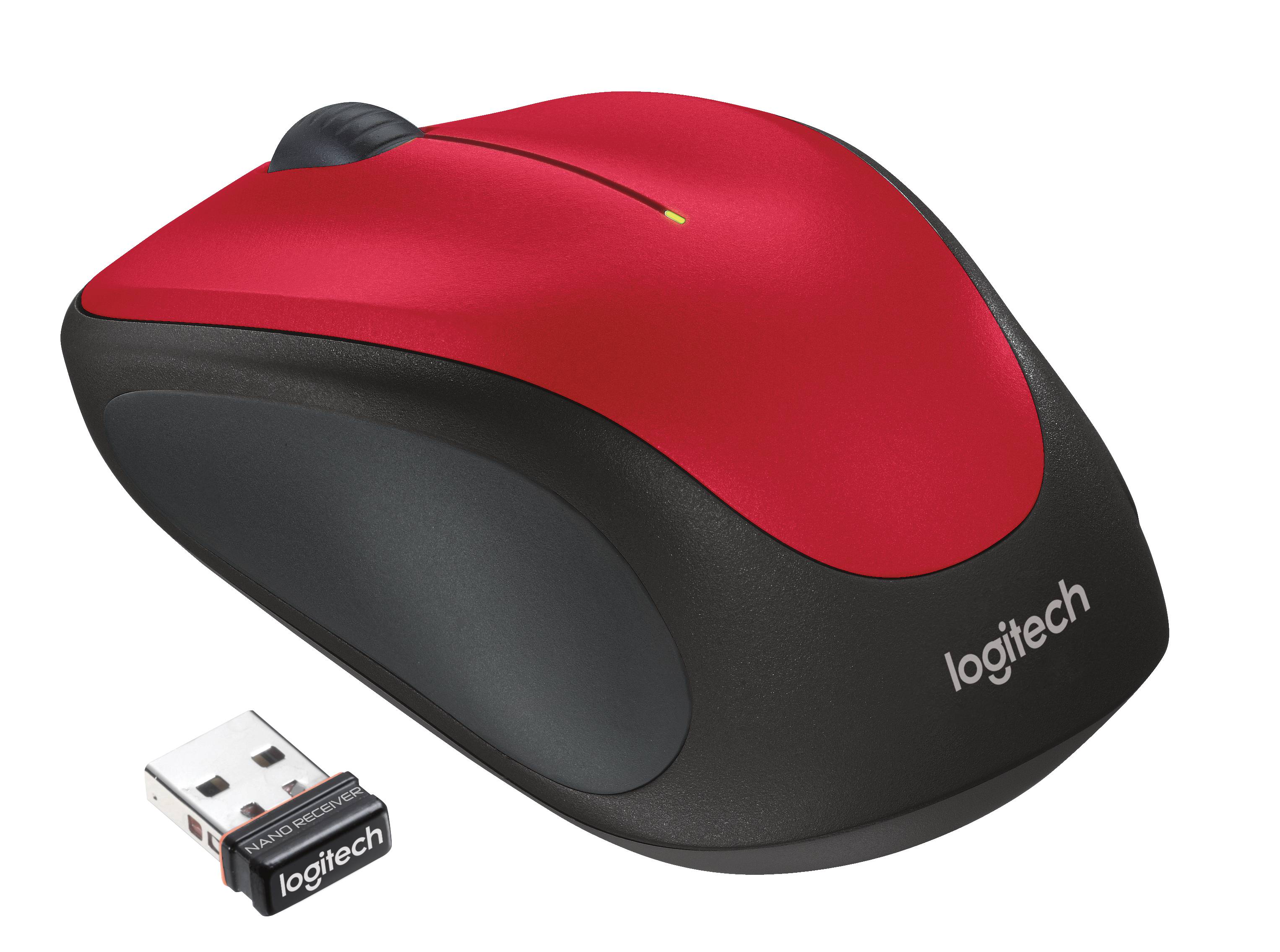 Rca Informatique - image du produit : WIRELESS MOUSE M235 RED USB RED