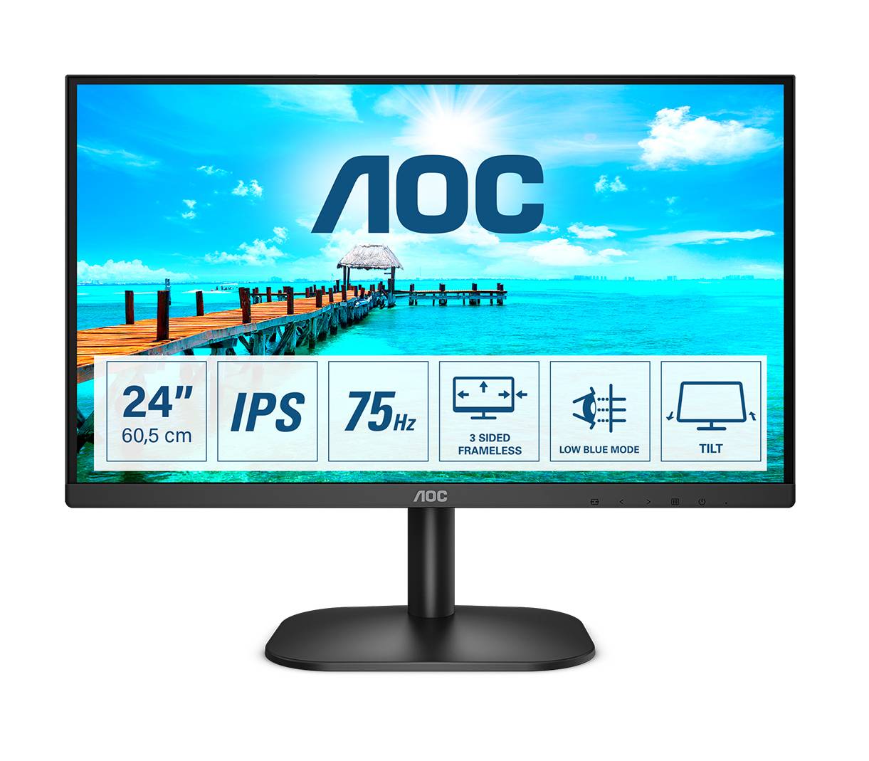 Rca Informatique - Image du produit : 24B2XH/EU 23.8IN IPS FHD 250CD/4MS/HDMI/VGA