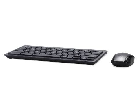 Rca Informatique - image du produit : GRAY AND WHITE WIRELESS CHROME OS KEYBOARD AND MOUSE (FRENCH VE