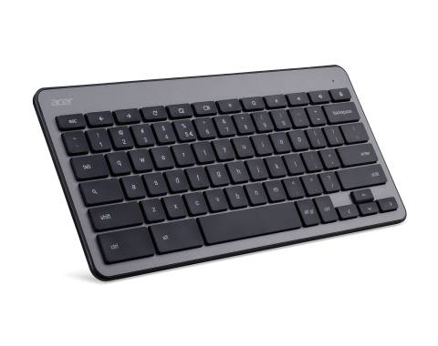 Rca Informatique - image du produit : GRAY AND WHITE WIRELESS CHROME OS KEYBOARD AND MOUSE (FRENCH VE