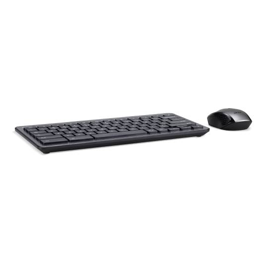 Rca Informatique - image du produit : GRAY AND WHITE WIRELESS CHROME OS KEYBOARD AND MOUSE (FRENCH VE