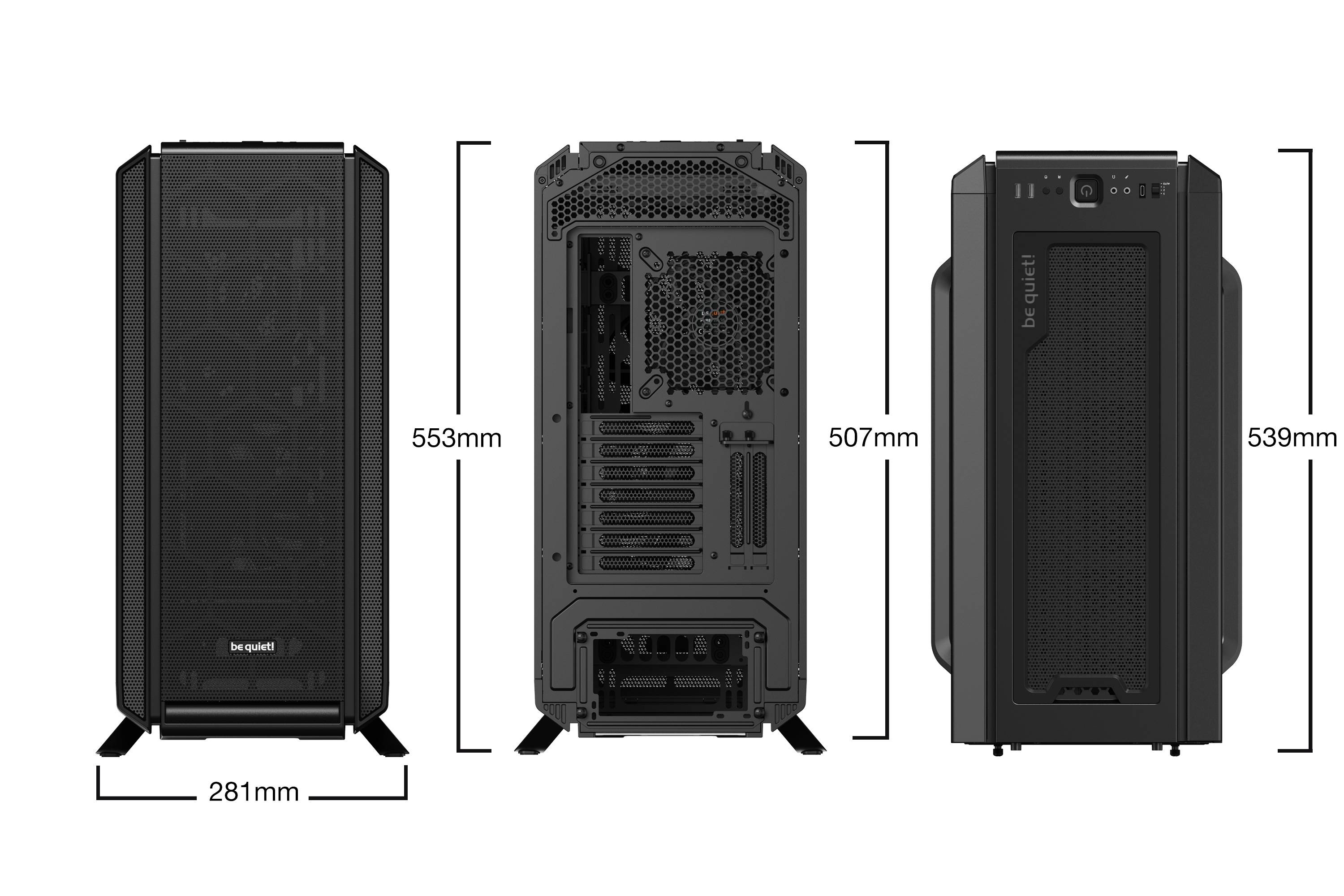 Rca Informatique - image du produit : SILENT BASE 802 WINDOW BLACK .