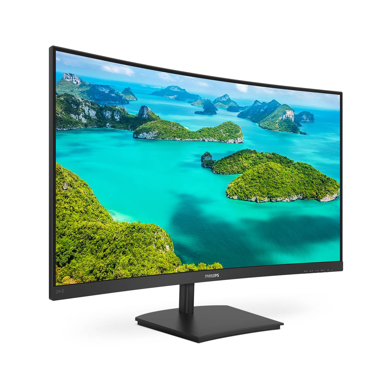 Rca Informatique - image du produit : 241E1SC/00 CURV 23.6IN VA LCD FHD 250CD/3000:1/4MS/HDMI/VGA