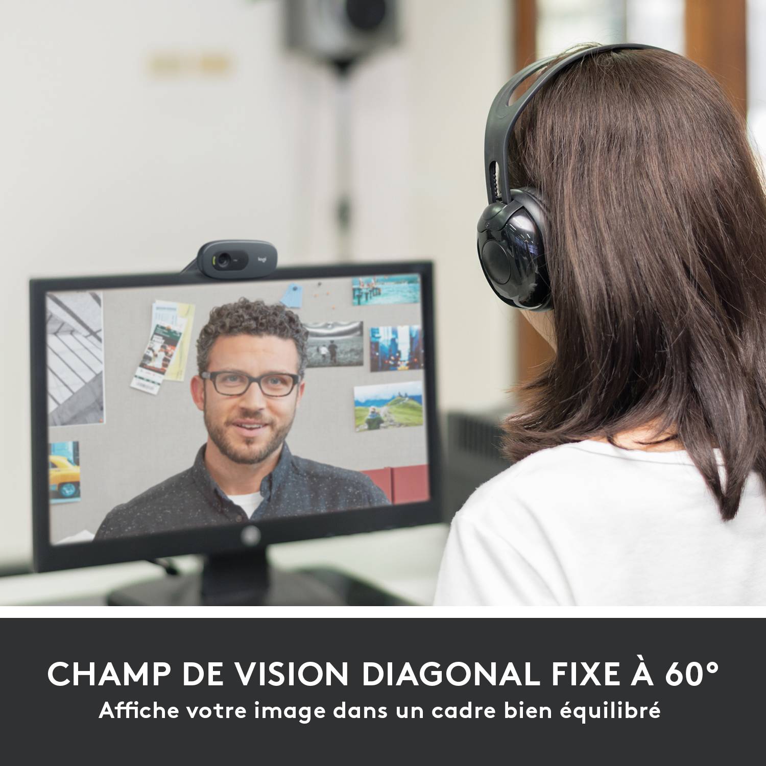 Rca Informatique - image du produit : C505 HD WEBCAM BLACK EMEA .