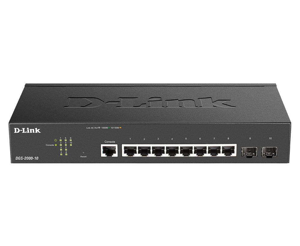 Rca Informatique - Image du produit : 8-PORT GIGABIT MANAGED SWITCH INCL. 2 X SFP