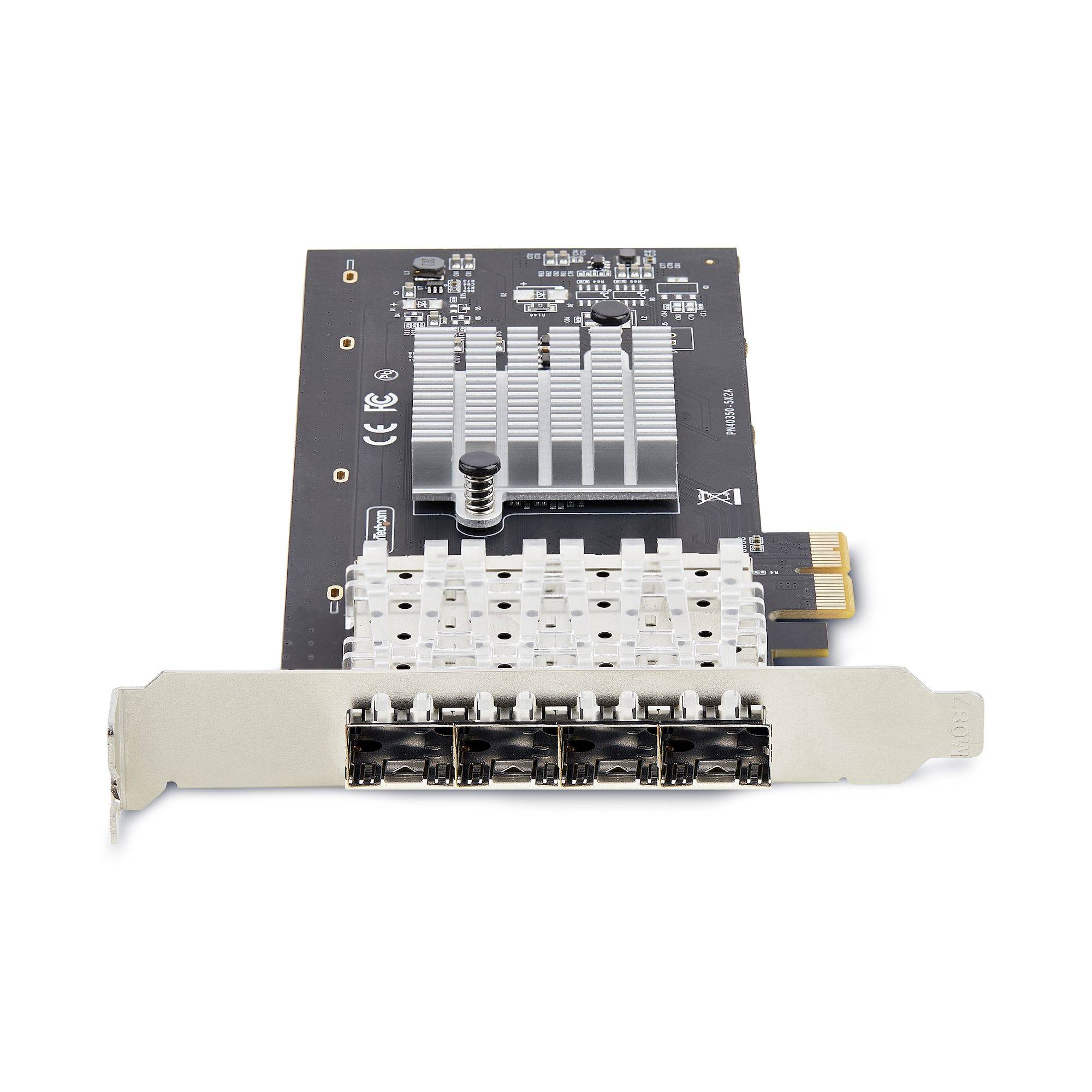 Rca Informatique - image du produit : 4-PORT GBE SFP NETWORK CARD - FIBER OPTIC GIGABIT NIC/CONTROLL