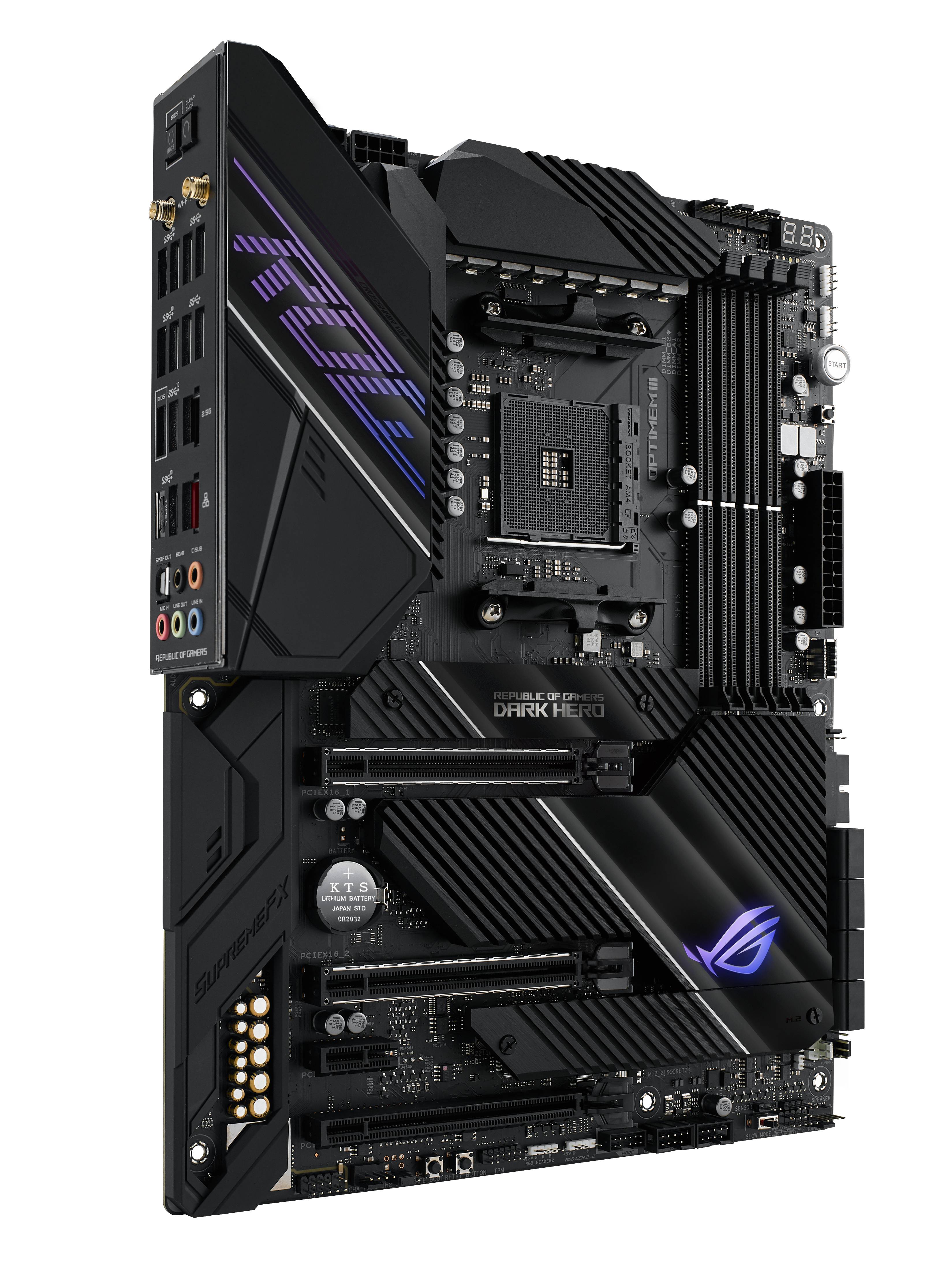 Rca Informatique - image du produit : ROG CROSSHAIR VIII DARK HERO ATX +2GLN+U3.2+M2 SATA6+4XDDR4