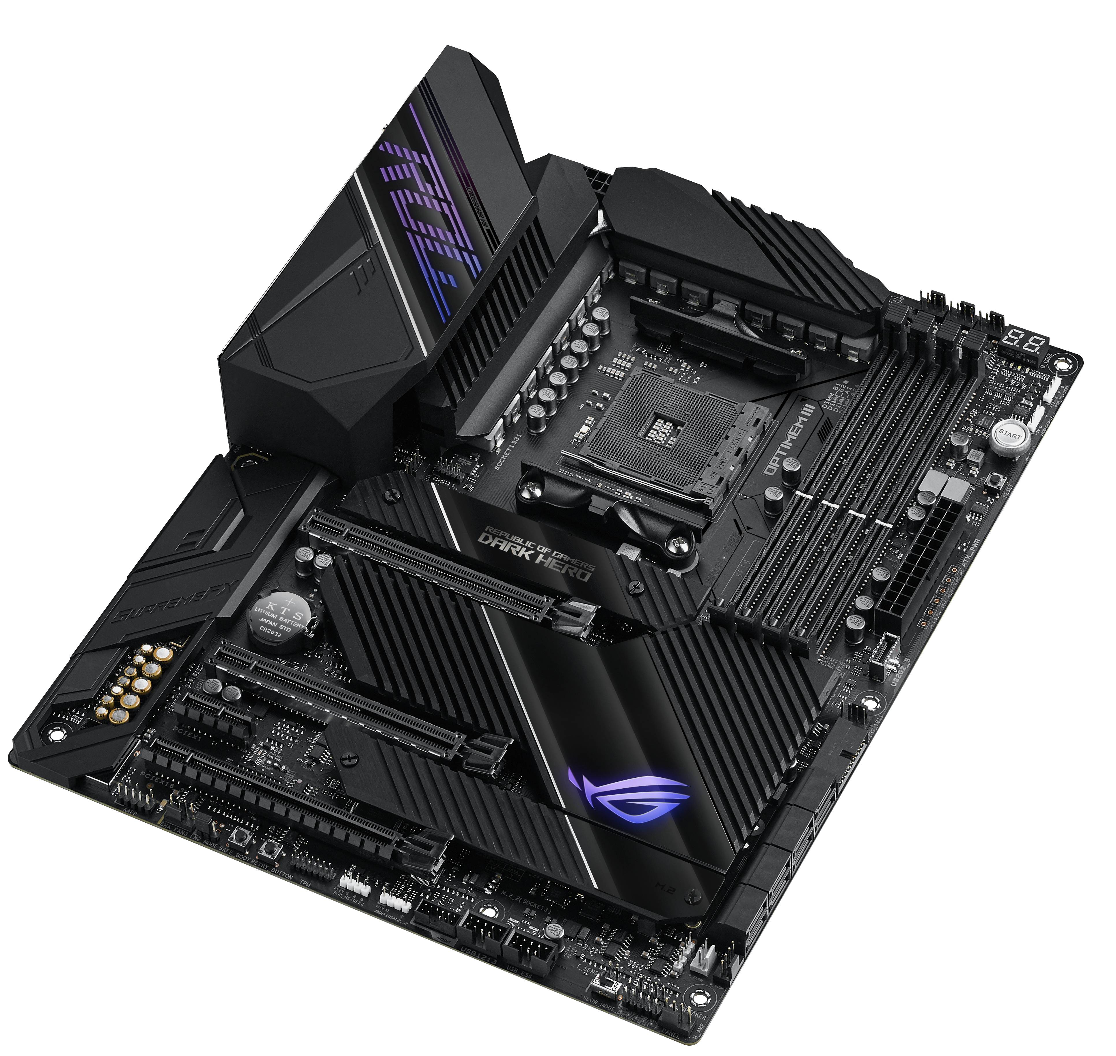 Rca Informatique - image du produit : ROG CROSSHAIR VIII DARK HERO ATX +2GLN+U3.2+M2 SATA6+4XDDR4