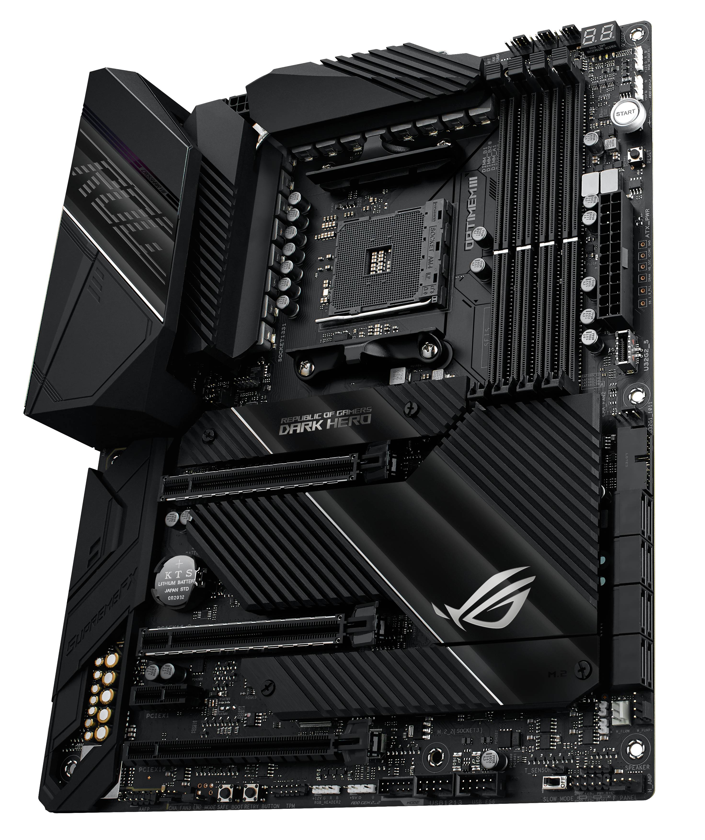 Rca Informatique - image du produit : ROG CROSSHAIR VIII DARK HERO ATX +2GLN+U3.2+M2 SATA6+4XDDR4