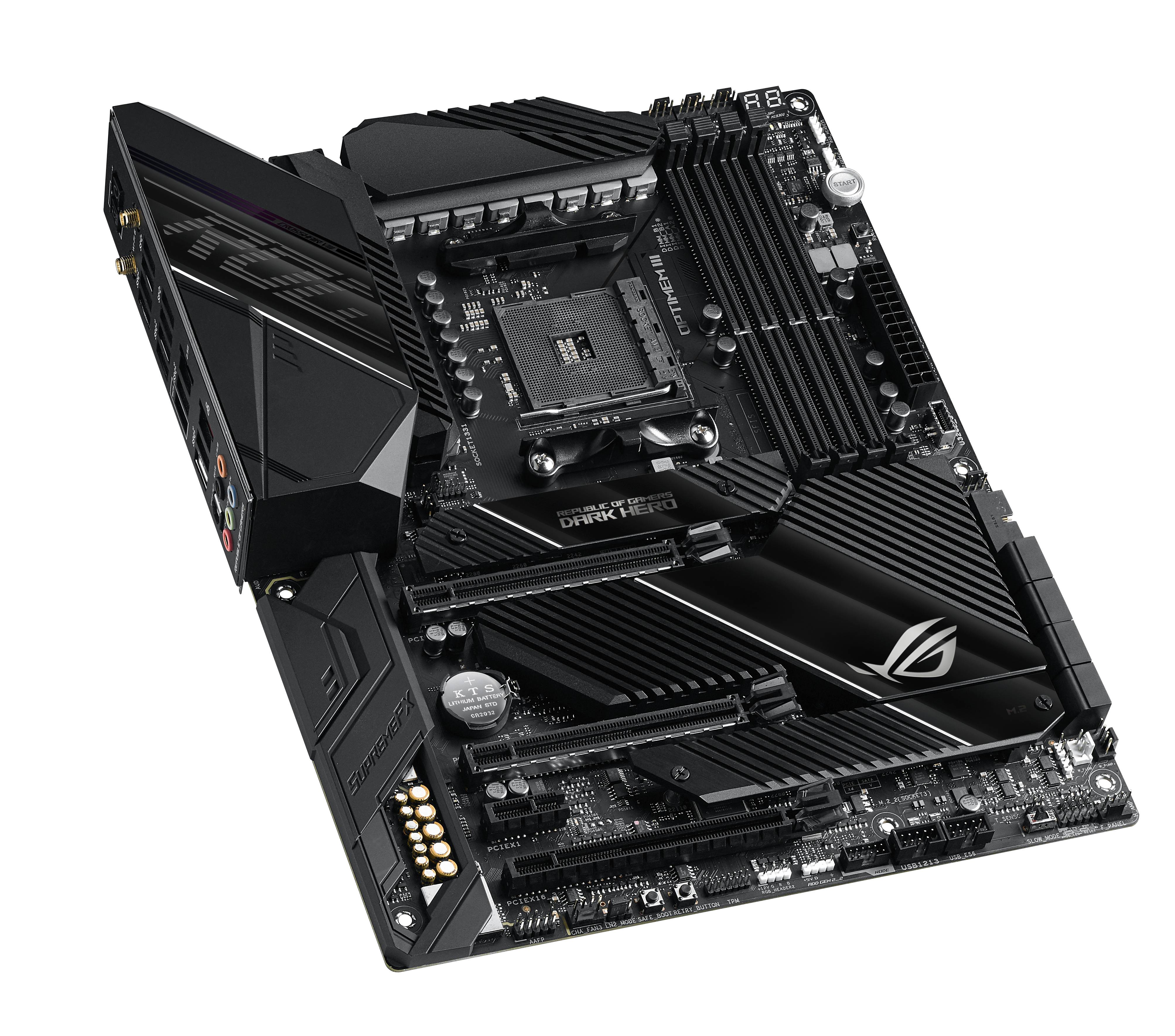 Rca Informatique - image du produit : ROG CROSSHAIR VIII DARK HERO ATX +2GLN+U3.2+M2 SATA6+4XDDR4