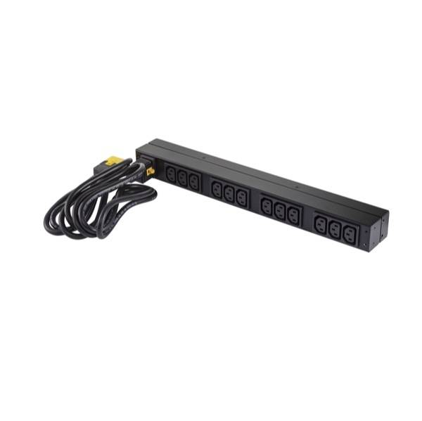 Rca Informatique - image du produit : RACK PDU BASIC 1U 16A 208/230V (12) C13