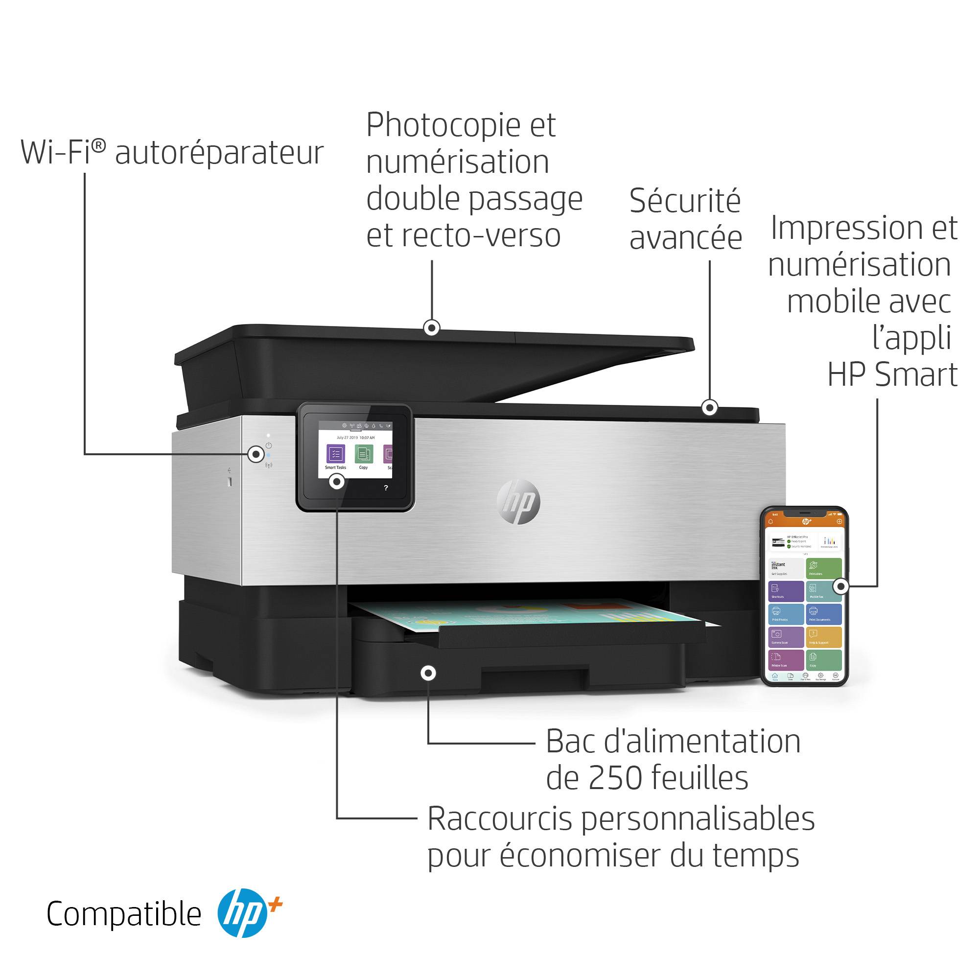 Rca Informatique - image du produit : OFFICEJET PRO 9019E AIO 4800X1200 28PPM PRNT/CPY/SCN