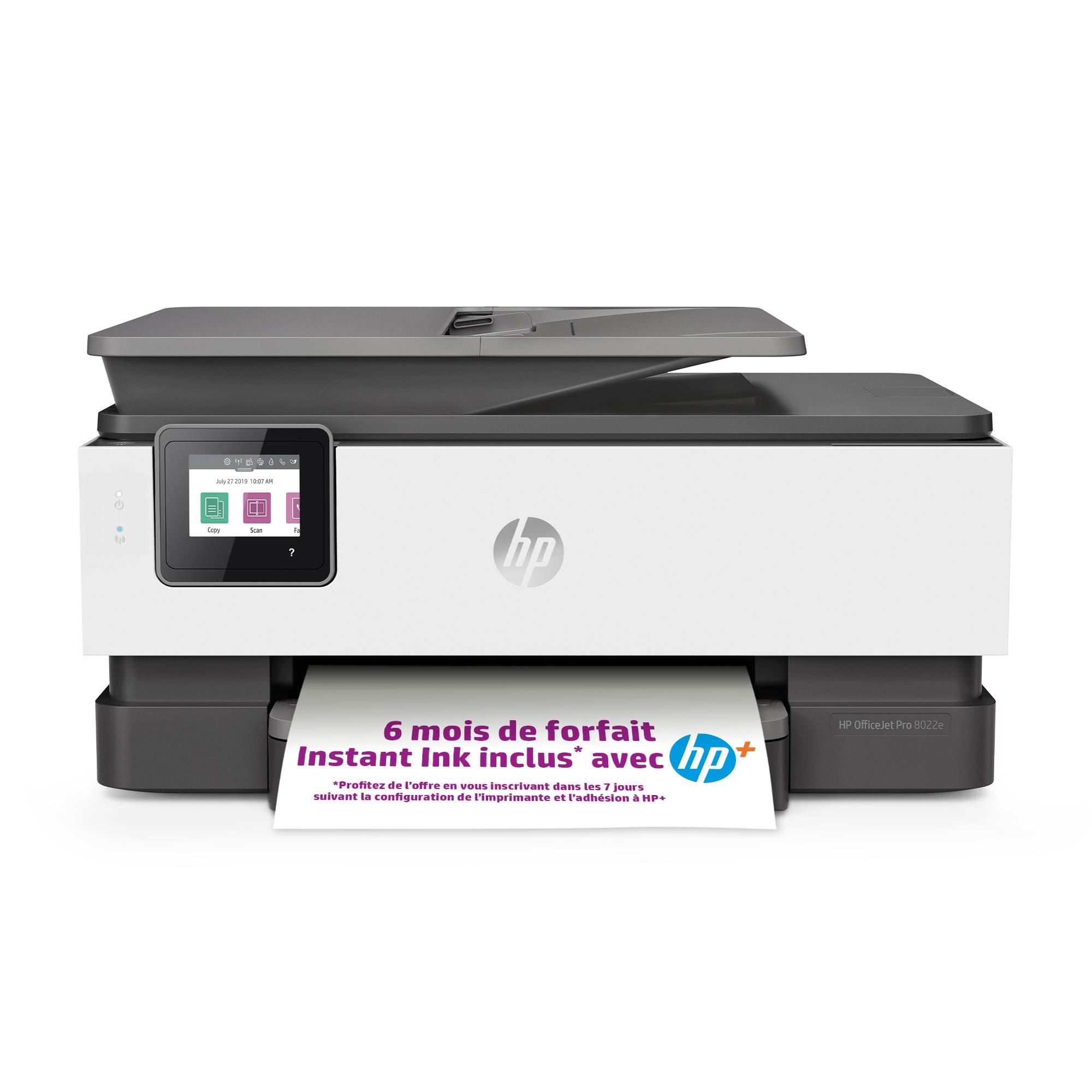 Rca Informatique - image du produit : OFFICEJET PRO 8022E AIO PRINTER WHITE + BASALT