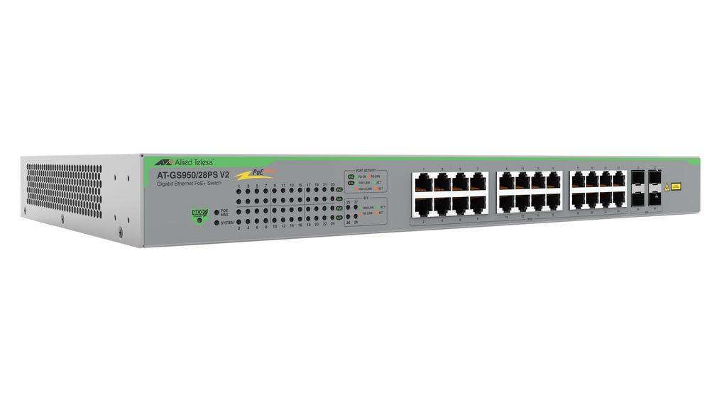 Rca Informatique - Image du produit : GIGABIT WEBSMART SWITCH 24X 10/100/1000-T POE+ 4X SFP PORTS