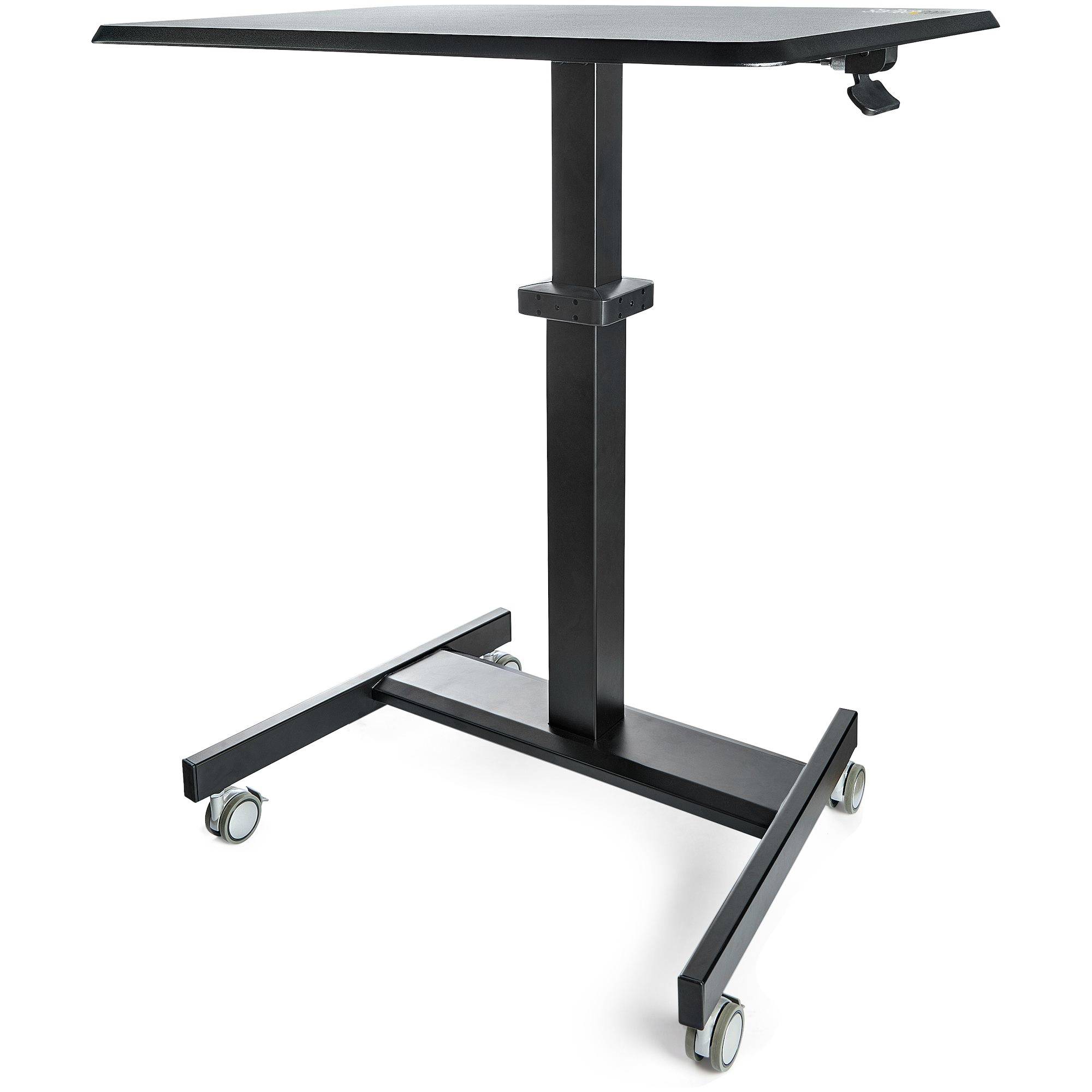 Rca Informatique - image du produit : MOBILE STANDING DESK - PORTABLE SIT STAND ERGONOMIC ROLLING CART