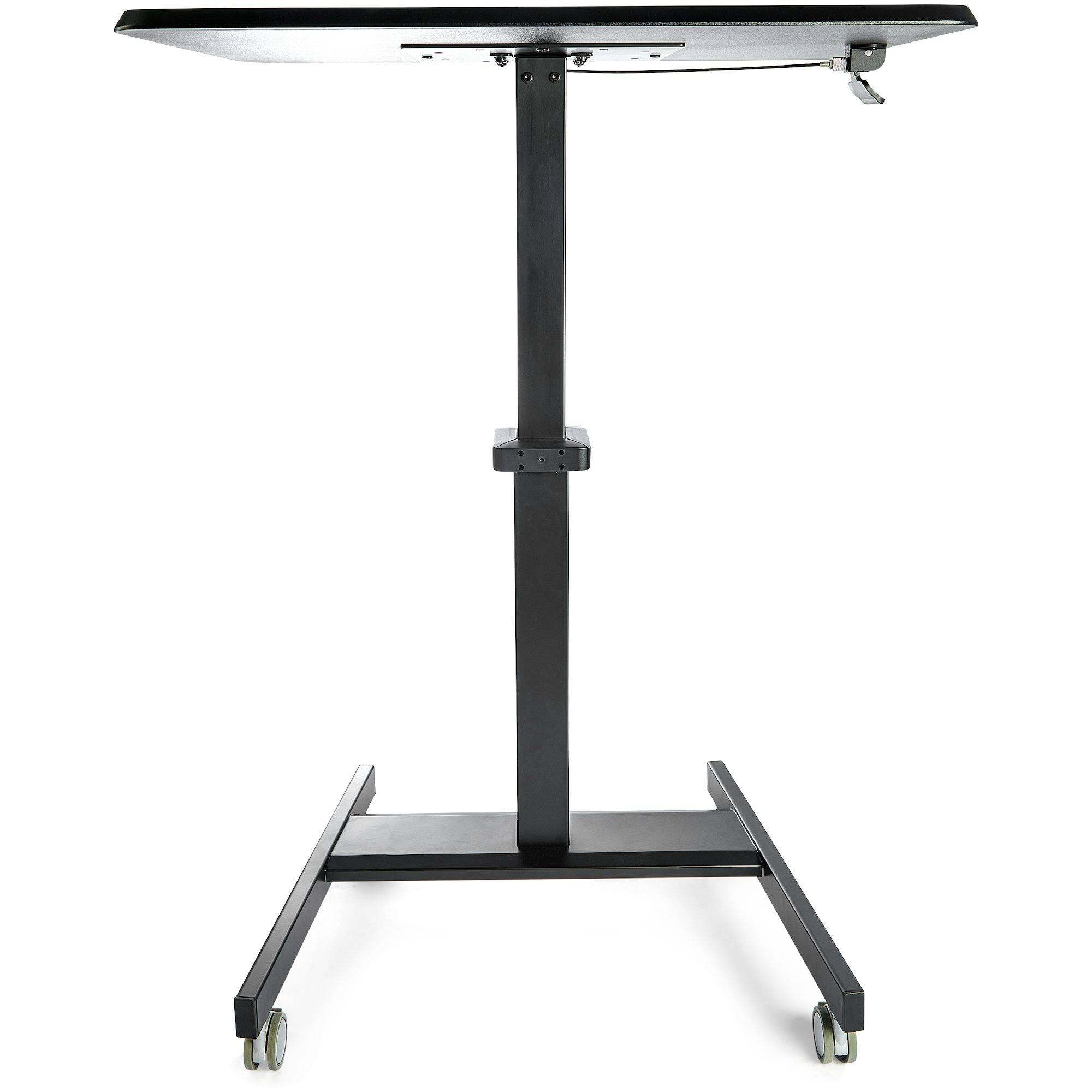 Rca Informatique - image du produit : MOBILE STANDING DESK - PORTABLE SIT STAND ERGONOMIC ROLLING CART