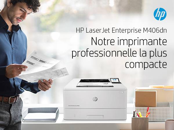 Rca Informatique - image du produit : LASERJET M406DN 38PPM A4 128MB 1200DPI USB 2.0