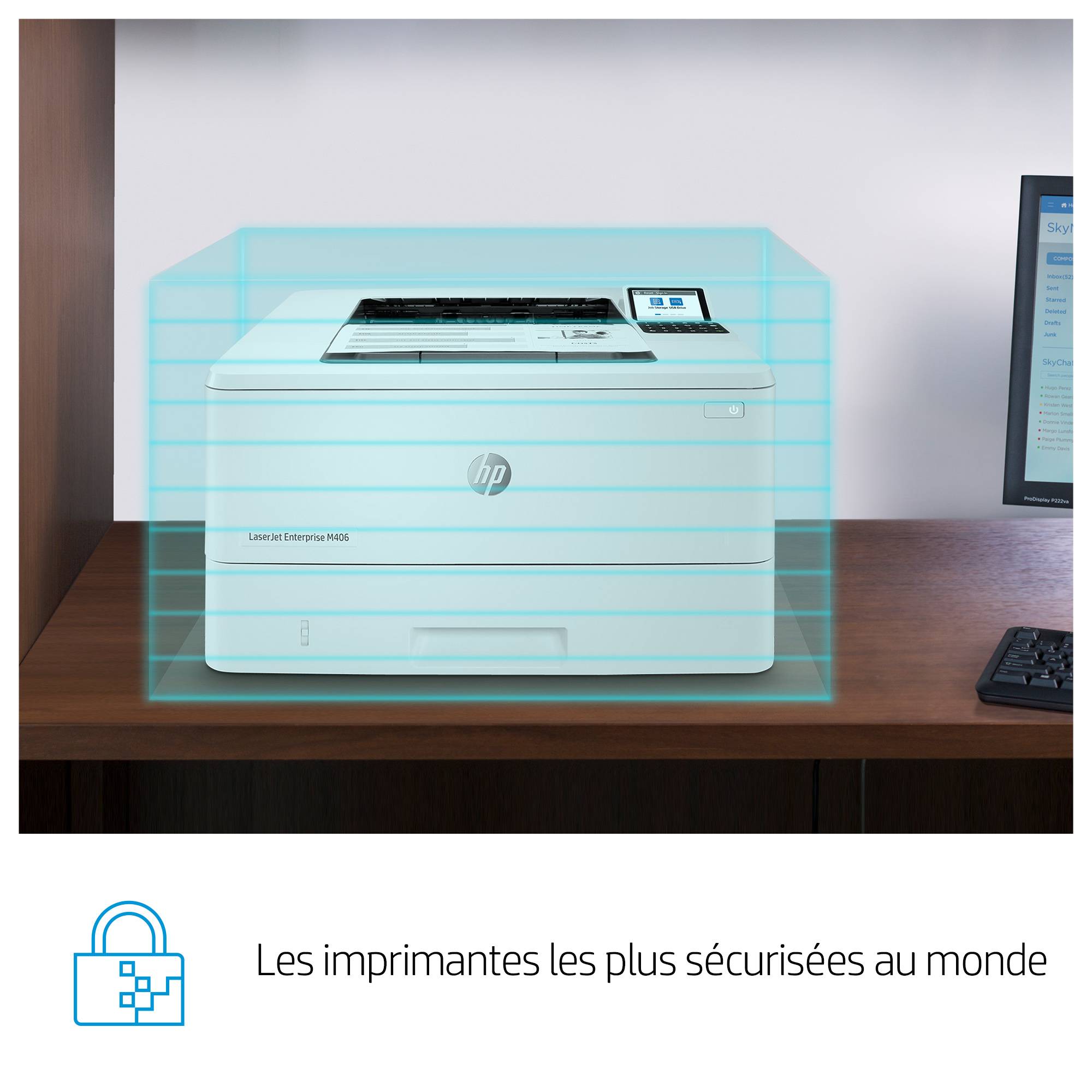 Rca Informatique - image du produit : LASERJET M406DN 38PPM A4 128MB 1200DPI USB 2.0