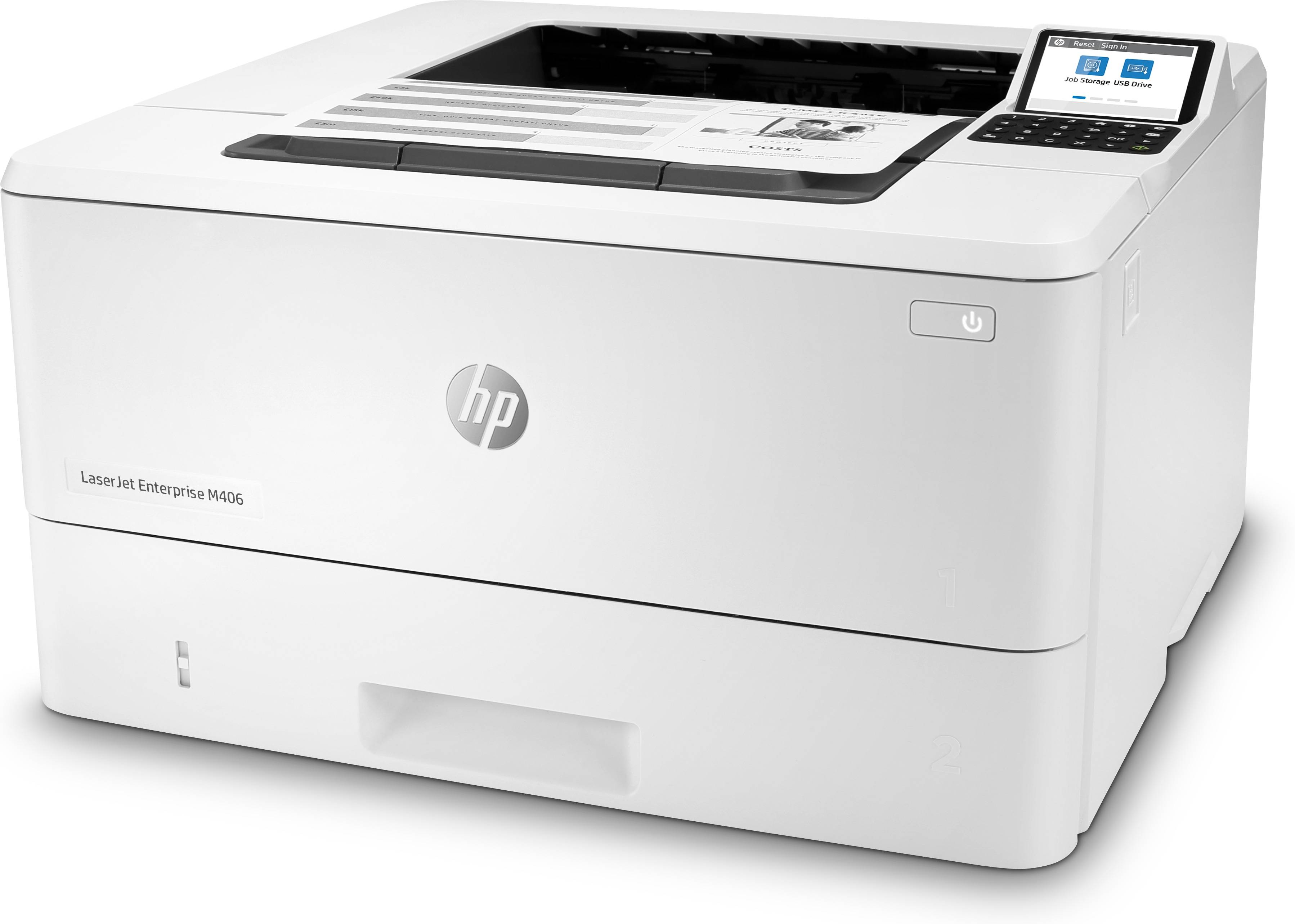 Rca Informatique - image du produit : LASERJET M406DN 38PPM A4 128MB 1200DPI USB 2.0