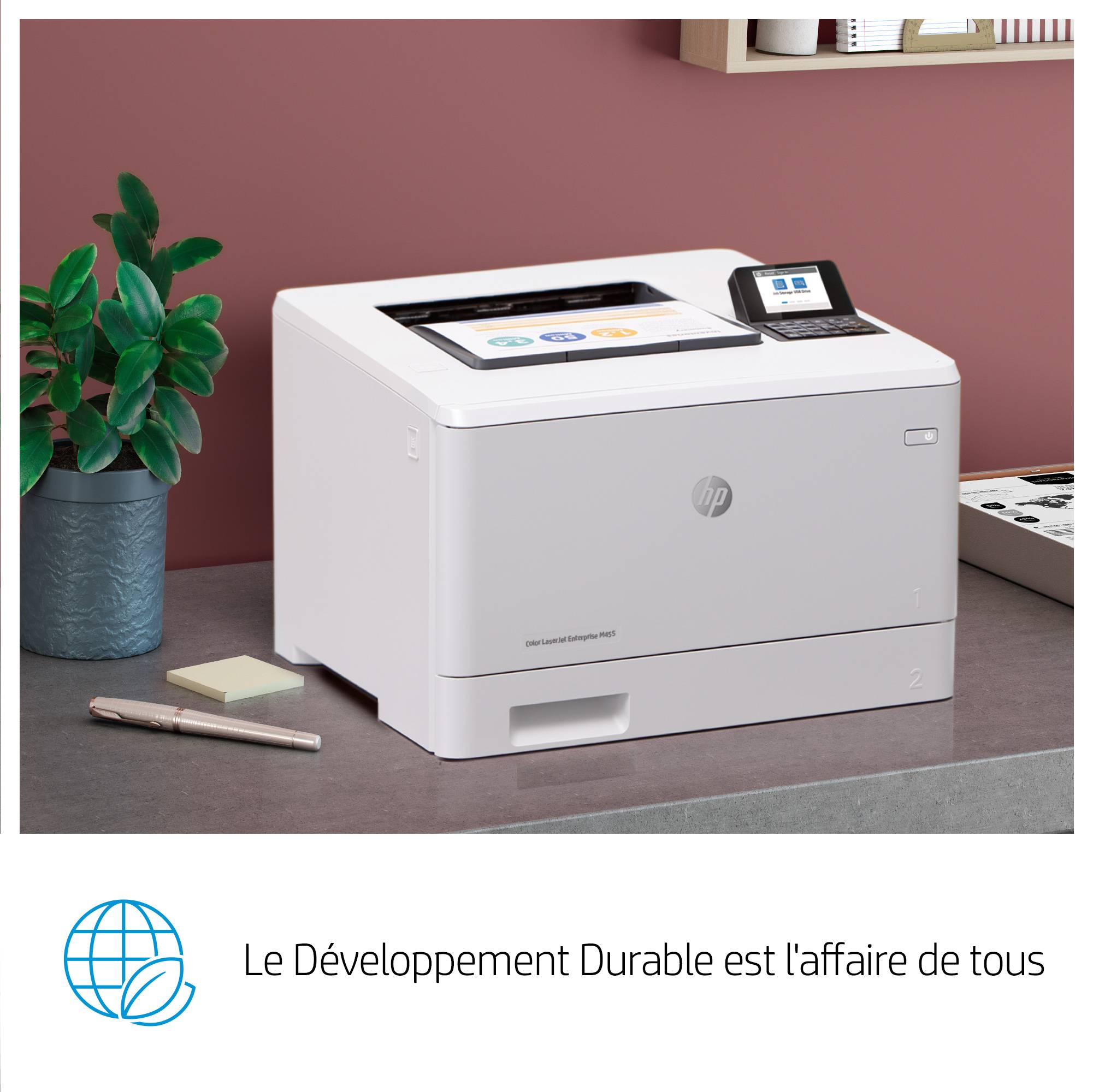 Rca Informatique - image du produit : LASERJET M455DN 25PPM A4 128MB 1200DPI USB 2.0