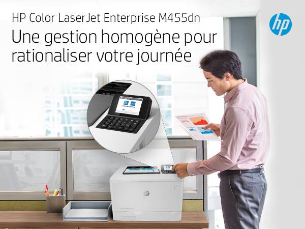 Rca Informatique - image du produit : LASERJET M455DN 25PPM A4 128MB 1200DPI USB 2.0