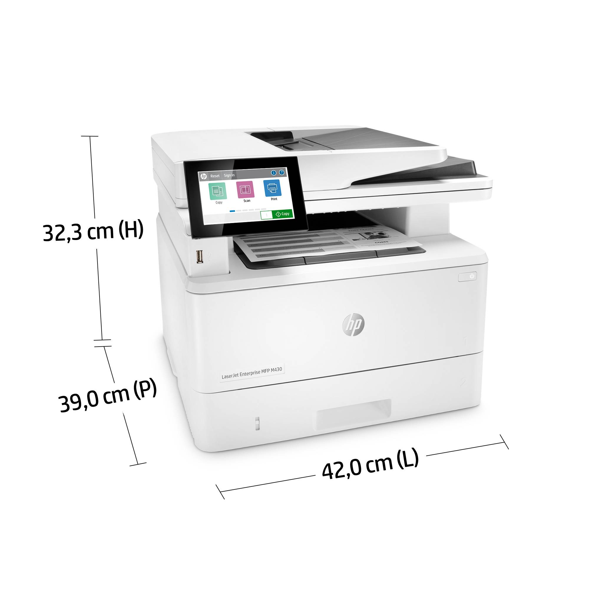 Rca Informatique - image du produit : LASERJET M430F MFP 38PPM A4 128MB 1200DPI USB 2.0