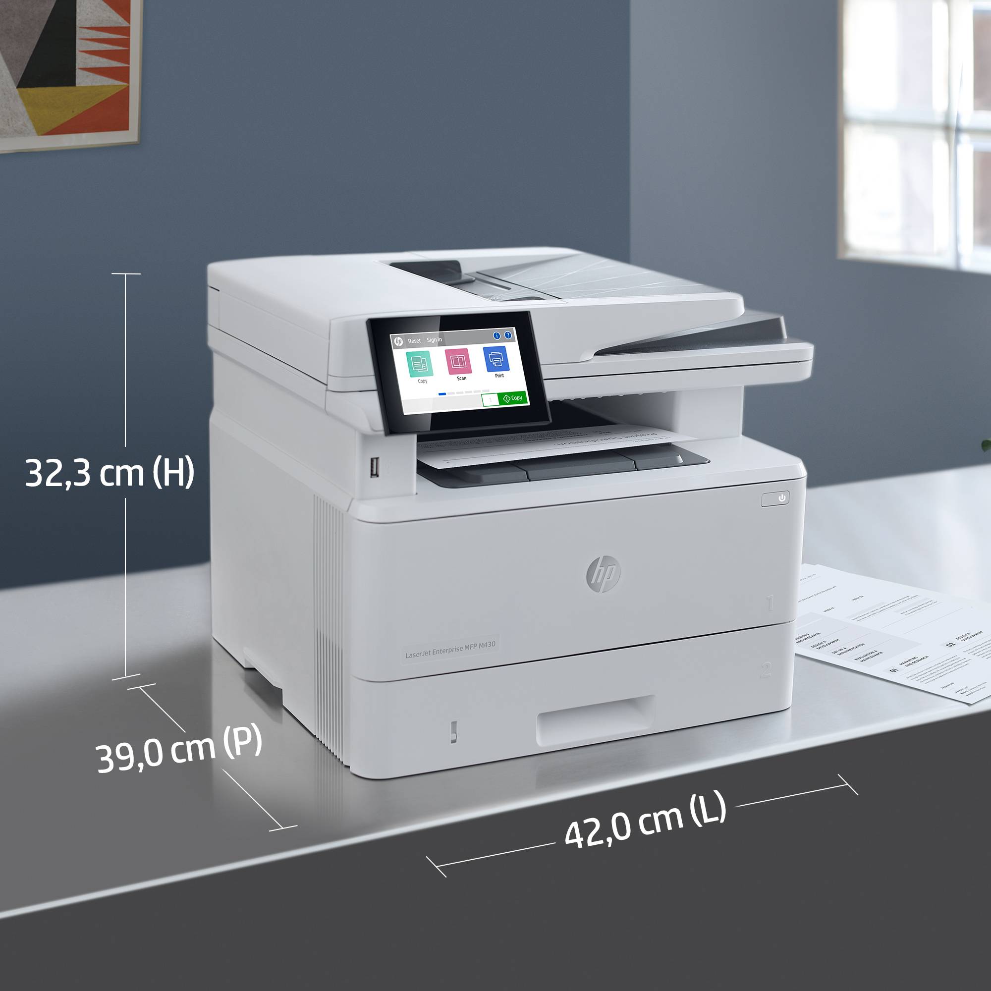 Rca Informatique - image du produit : LASERJET M430F MFP 38PPM A4 128MB 1200DPI USB 2.0