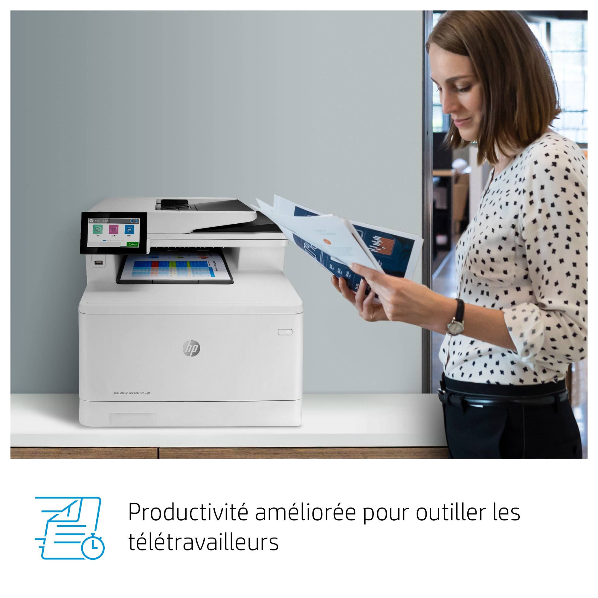 Rca Informatique - image du produit : LASERJET M480F MFP 24PPM A4 128MB 600DPI USB 2.0