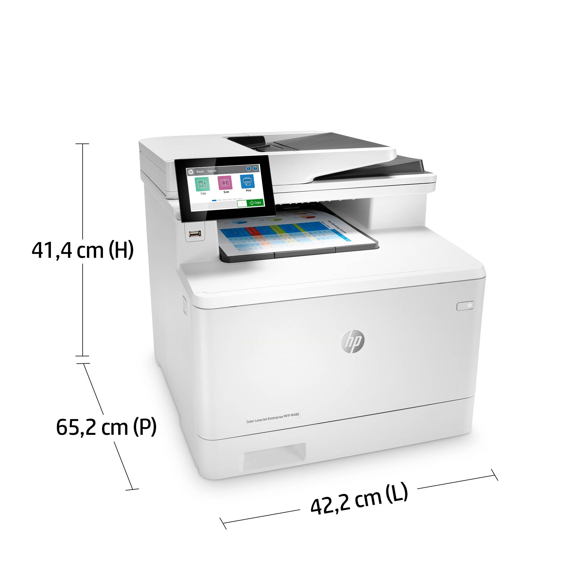 Rca Informatique - image du produit : LASERJET M480F MFP 24PPM A4 128MB 600DPI USB 2.0