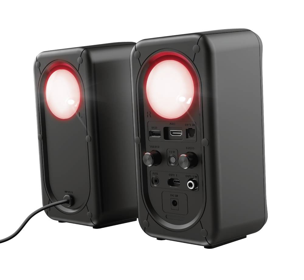 Rca Informatique - image du produit : RUMAX 2.1 RGB BT SPEAKERS GXT635 BQ 16