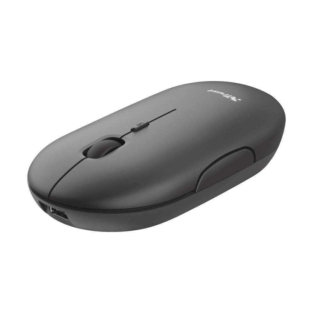 Rca Informatique - Image du produit : BLACK ULTRA-THIN RECHARGEABLE WIRELESS MOUSE BQ 60