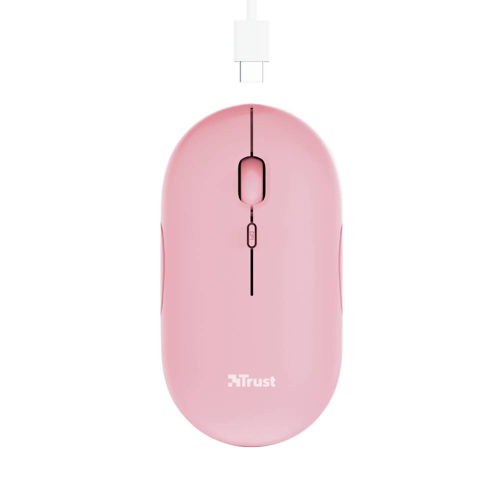 Rca Informatique - image du produit : WIRELESS RECHARGEABLE ULTRA THIN PINK MOUSE BQ 60