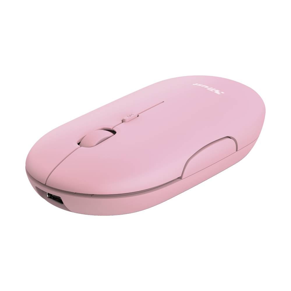 Rca Informatique - Image du produit : WIRELESS RECHARGEABLE ULTRA THIN PINK MOUSE BQ 60