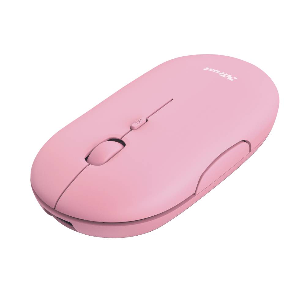 Rca Informatique - image du produit : WIRELESS RECHARGEABLE ULTRA THIN PINK MOUSE BQ 60