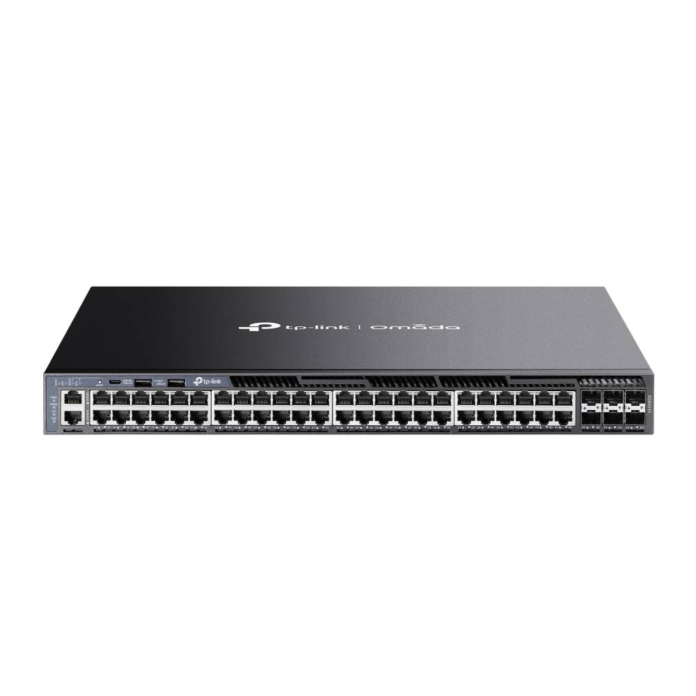 Rca Informatique - Image du produit : OMADA 48-PORT GIGABIT STACKABLE L3 MANAGED SWITCH WITH 6 10GE SF