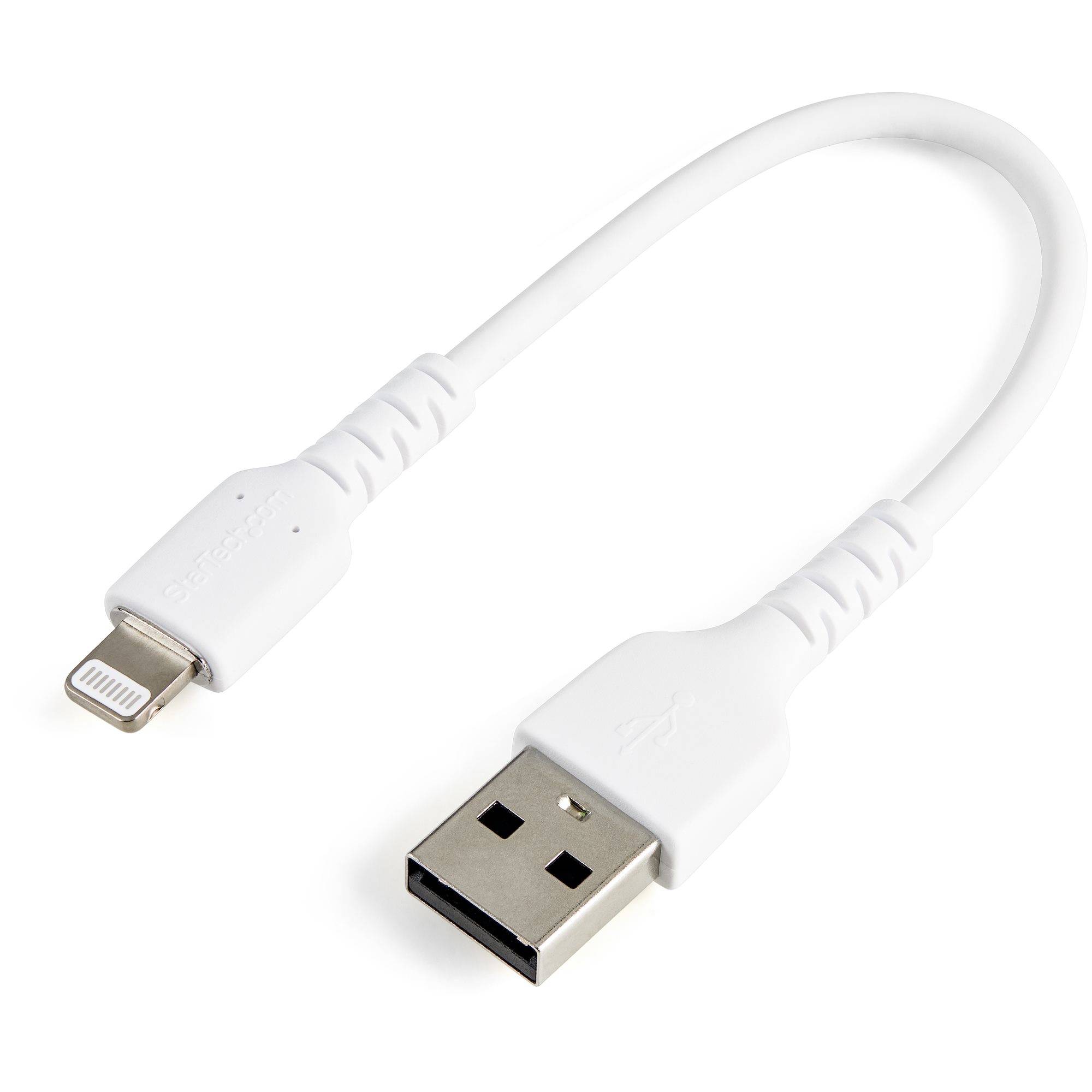 Rca Informatique - Image du produit : 15CM USB TO LIGHTNING CABLE APPLE MFI CERTIFIED - WHITE