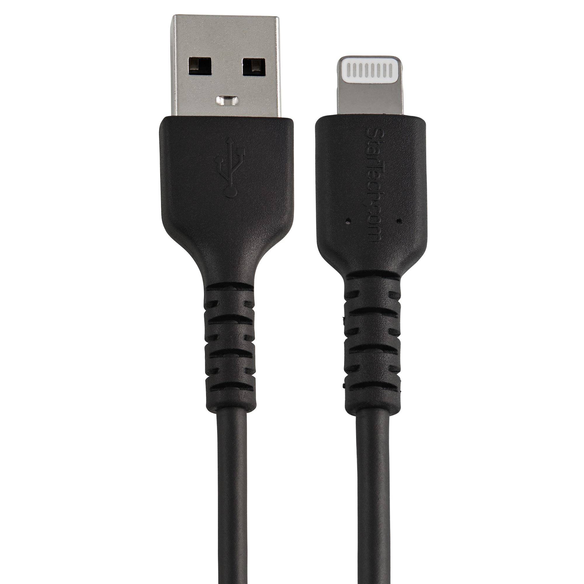 Rca Informatique - image du produit : 30CM USB TO LIGHTNING CABLE APPLE MFI CERTIFIED - BLACK